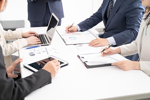 複数業者とのやりとり